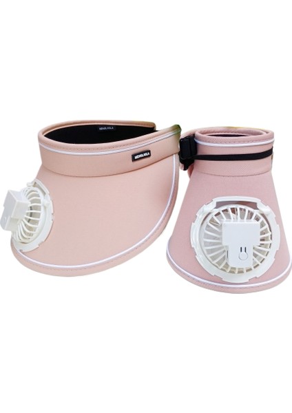Fanlı Şapka ile USB Şarj Edilebilir Kadın Sonbahar ve Yaz Büyük Siperlik Gölge Güneş Şapkası Uv Içi Boş Üst Güneş (Yurt Dışından)