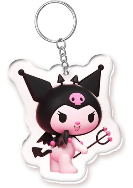 Sanrio Anahtarlık Hello Kitty Cinnamoroll Kuromi My Melodi 4 Adet, Kırılmaz Flex Çanta Süsü fiyatları