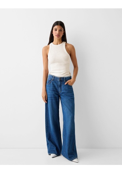 The Champ Halter Yaka Fitilli Ekru Kadın Atlet modelleri