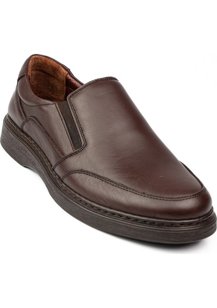 1620 Kahverengi Deri Erkek Günlük Ayakkabı