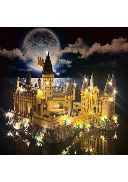 Hogwarts Kalesi Yüksek Zorluklu Puzzle Yapı Taşı Oyuncakları ile Güzel Bir Şekilde Uyumlu (Yurt Dışından)