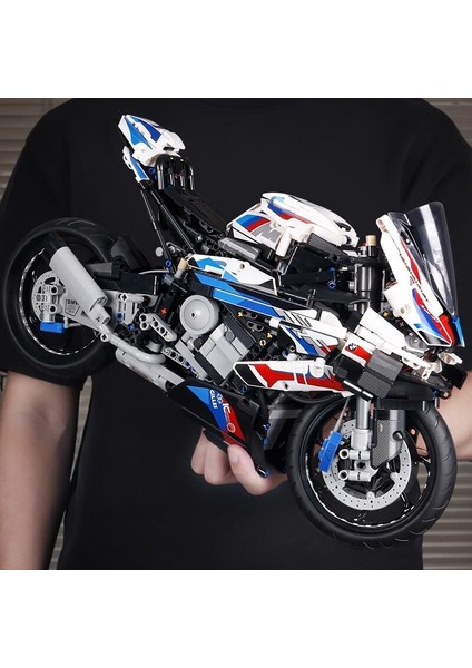 Harley Bmw Motosiklet Yapı Taşı Modeli Bulmaca Montajlı Oyuncak Araba (Yurt Dışından)