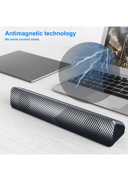 Sada V-108 Kablolu Hoparlör Geliştirilmiş B USB Güçlü Tak Çalıştır (Yurt Dışından)