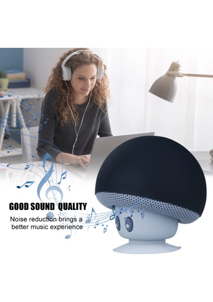 Mini Bluetooth Hoparlör: Taşınabilir, Vantuzlu, Mikrofonlu (Yurt Dışından)
