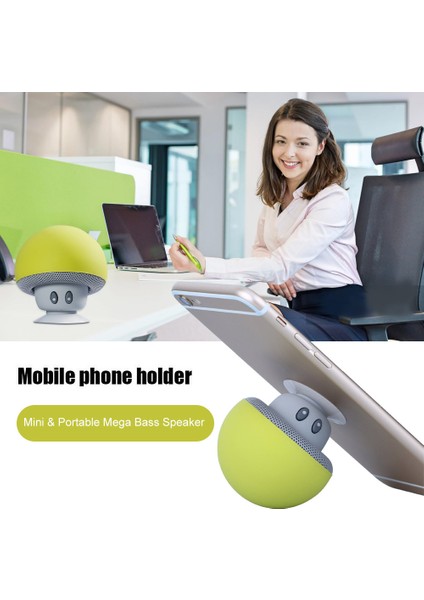 Mini Bluetooth Hoparlör: Taşınabilir, Vantuzlu, Mikrofonlu (Yurt Dışından)