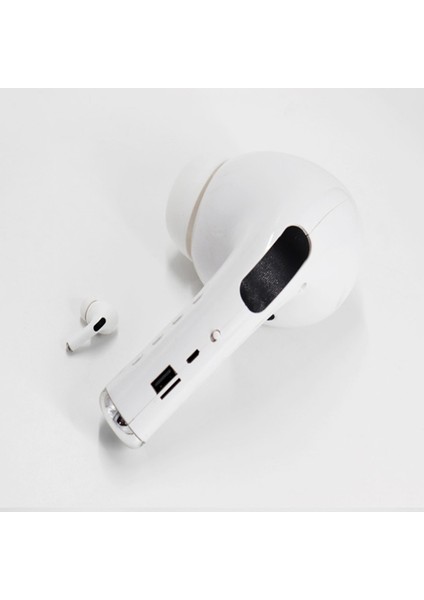 Kablosuz Bluetooth 5.0 Taşınabilir Hoparlör Tf Kart Fm Beyaz Iç-Dış Mekan (Yurt Dışından)