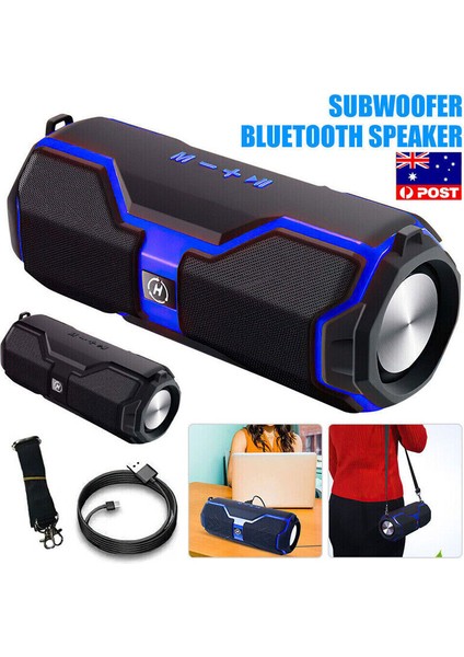 20W Taşınabilir Outdoor Bluetooth Hoparlör B Subwoofer Stereo Ses (Yurt Dışından)