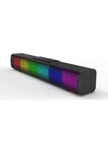 Bluetooth Ev Sineması Hoparlör 10W Stereo Ses, Renkli LED Işıklar (Yurt Dışından)