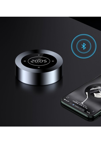 Mini Bluetooth Hoparlör Taşınabilir Mikrofon Gümüş (Yurt Dışından) modelleri