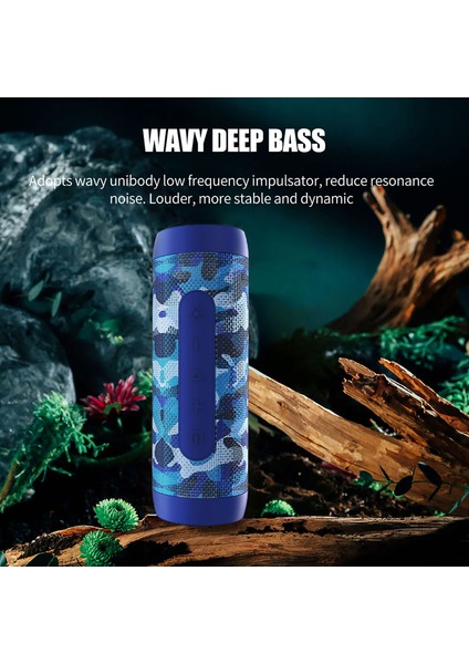 Zealot S22 Kırmızı Kamuflaj Bluetooth Hoparlör, Açık Hava Subwoofer ve El Fenerli Power Bank (Yurt Dışından) fırsatları