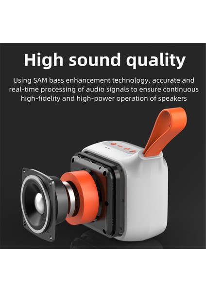 Prince 1995Ⅱ 12W Bluetooth Hoparlör: Açık Hava Subwoofer ve Mini Ses (Yurt Dışından)