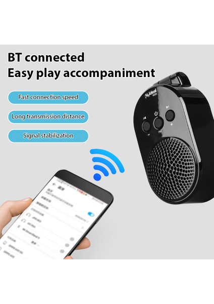5W Bt Taşınabilir Gitar Amfisi Type-C Şarj Edilebilir - Elektro Gitar ve Üflemeli Çalgı Uyumlu (Yurt Dışından)