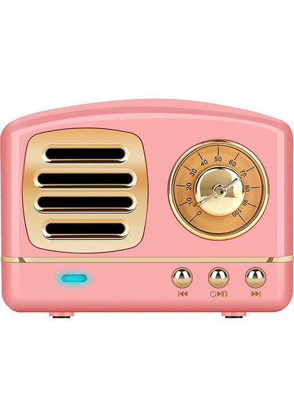 Mini Şarjlı Retro Bluetooth Hoparlör Dahili Mikrofon Taşınabilir Seyahat Parti (Yurt Dışından)