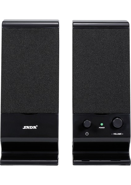 V-112 Aktif Hoparlör, USB Beslemeli, 3.5mm Ses Girişli, Yükseltme Tasarımı, Siyah (Yurt Dışından)