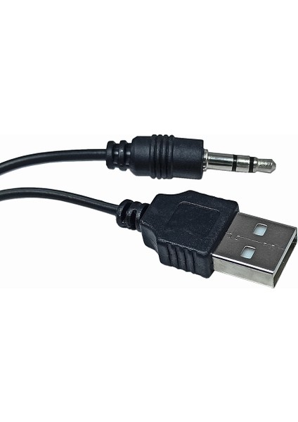 Mini Masaüstü Hoparlör 3.5mm Jak Çoklu Cihaz Siyah-Mavi (Yurt Dışından)