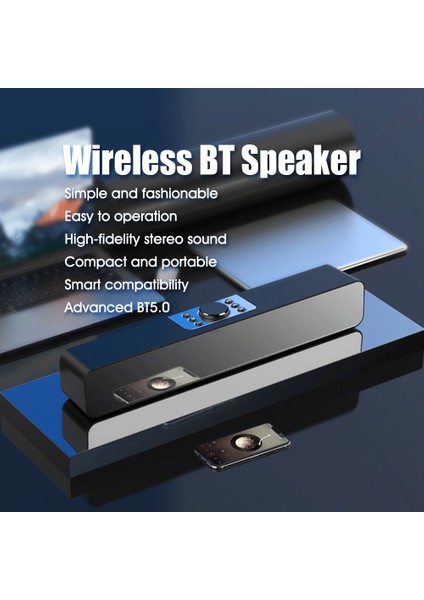 Kablosuz Bluetooth Sound Ayna Ekran - Ev, Ofis ve Seyahat Için Hands-Free Görüşme (Yurt Dışından)
