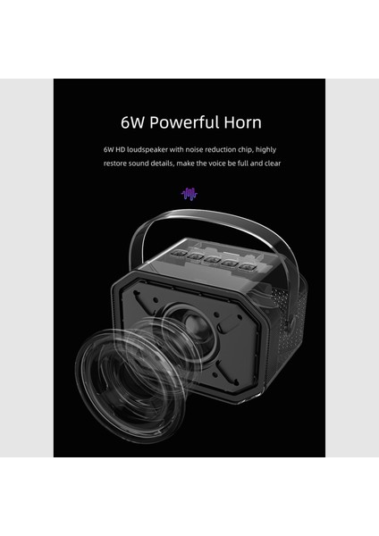 Mini Bt Karaoke Hoparlör Kablosuz Mikrofon LED Işık Gösterisi (Yurt Dışından) modelleri