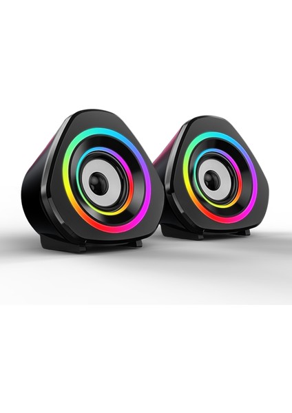 USB Destekli Rgb Işıklı Pc Hoparlör (Yurt Dışından)