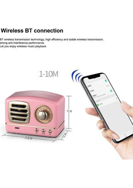 K11 Bluetooth Hoparlör Aynalı Çalar Saat Süper B Kablosuz Tf Fm Radyo (Yurt Dışından)