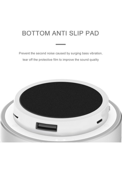 Şarj Edilebilir Portatif Bluetooth Hoparlör Tf Kart & Aux Destekli (Yurt Dışından)