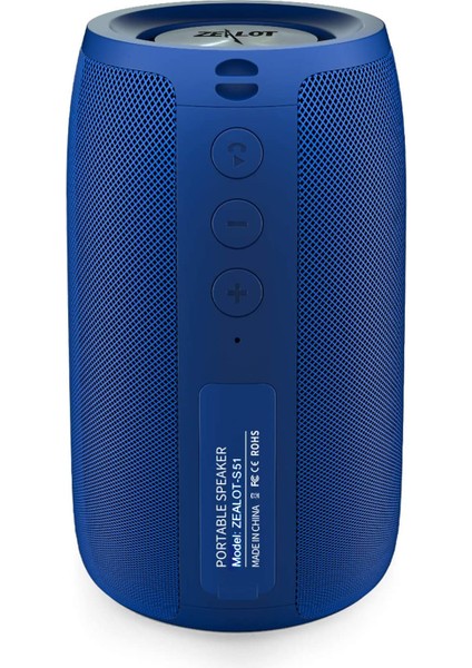 Su Geçirmez Taşınabilir Bluetooth Hoparlör 1500DK Açık Hava Mavi (Yurt Dışından)