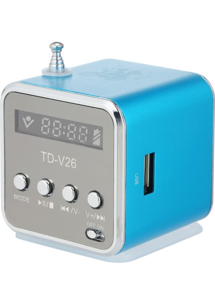 3.5mm Kablolu Taşınabilir Mini Hoparlör - Tf/usb Destekli Fm Radyo Mp3 Çalar (Yurt Dışından)