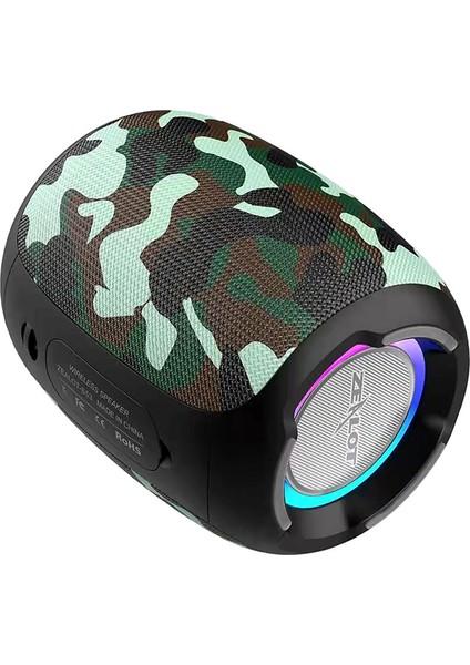 Zealot S53 Kamuflaj Su Geçirmez Taşınabilir Hıfı Ses Bluetooth Hoparlör (Yurt Dışından)