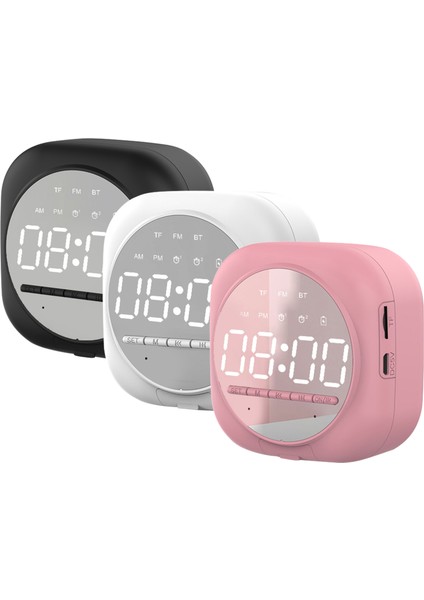 Bluetooth Hoparlörlü LED Ayarlı Çalar Saat ve Kablosuz Müzik Çalar (Yurt Dışından)