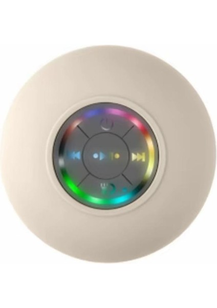 Su Geçirmez Bluetoothlu LED Işıklı Taşınabilir Duş Hoparlörü (Yurt Dışından)