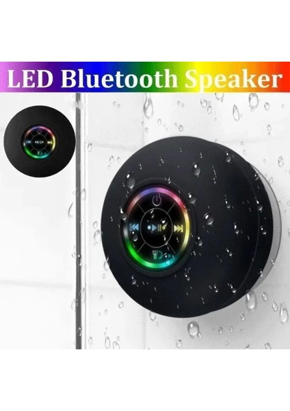 Su Geçirmez Bluetoothlu LED Işıklı Taşınabilir Duş Hoparlörü (Yurt Dışından) modelleri