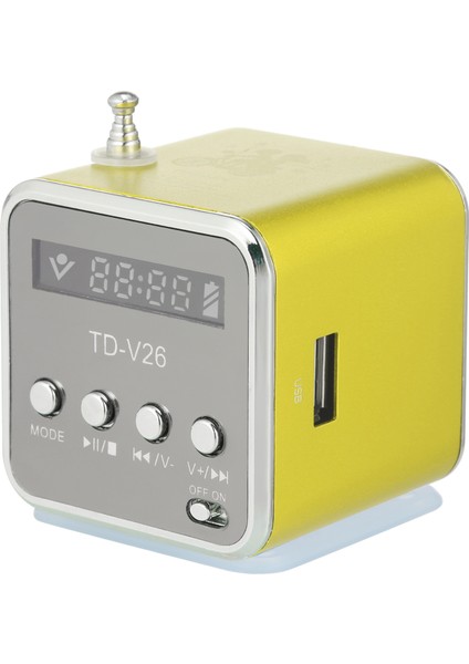 Kablolu Taşınabilir Hoparlör Fm Radyo Mp3 Çalar Tf USB Destekli Telefon Laptop DVD (Yurt Dışından)