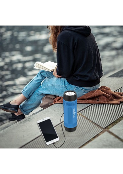 Zealot S1 Ipx5 Su Geçirmez Bluetooth Hoparlör ve Sos LED Işığı (Yurt Dışından)