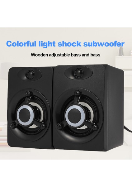 V-118 USB LED B Stereo Hoparlör - Pc Laptop Telefon (Yurt Dışından) fiyatları