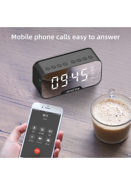 G5 G10 Taşınabilir Bluetooth Hoparlör Ses Kayıt Kartı Kablosuz Siyah (Yurt Dışından)