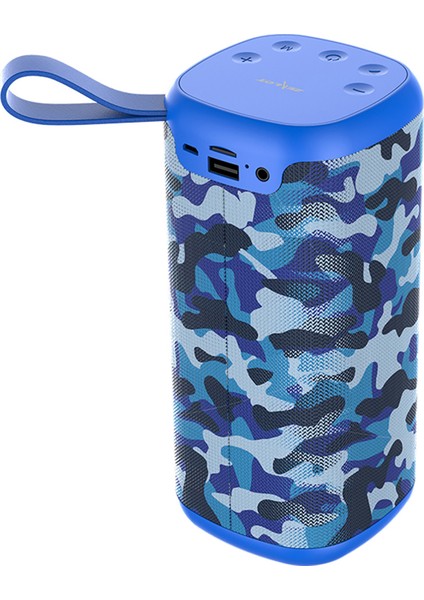 Zealot S35 Mavi Kamuflaj Su Geçirmez 20 Metre Kablosuz Bluetooth Hoparlör (Yurt Dışından)