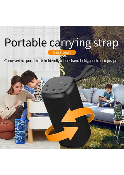 Zealot S35 Mavi Kamuflaj Su Geçirmez 20 Metre Kablosuz Bluetooth Hoparlör (Yurt Dışından)