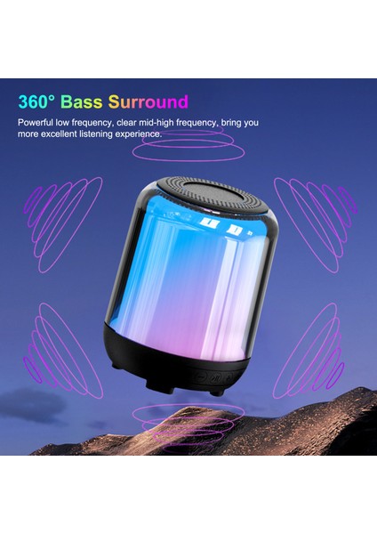 BL03 Rgb Uyku Hoparlörü 20 Beyaz Gürültü 1500MAH Pil Sıcak 7 Renkli Işıklar (Yurt Dışından) fırsatları