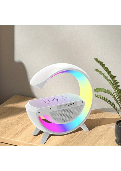 LED Başucu Lambası Bluetooth Hoparlör 15W Kablosuz Şarj (Yurt Dışından) fiyatları