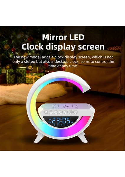LED Başucu Lambası Bluetooth Hoparlör 15W Kablosuz Şarj (Yurt Dışından) fırsatları
