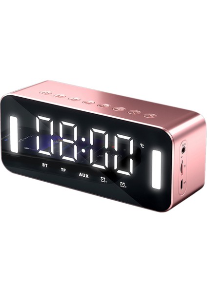 Mc-H8 Bluetooth Hoparlörlü Alarm Saati Gece Işığı 2500MAH (Yurt Dışından)