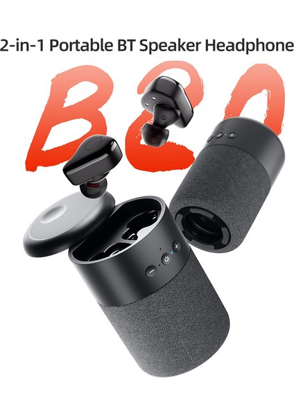 Bt5 1 Hoparlör Kulaklık Sürgülü Kapak Uzun Pil Siyah (Yurt Dışından) fiyatları