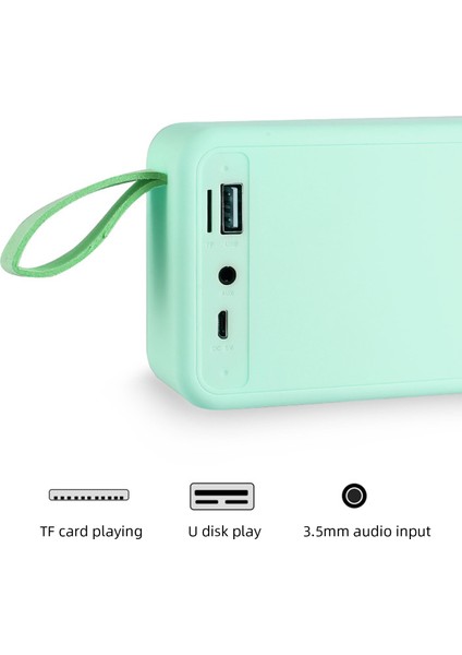 Zuomey Taşınabilir Kablosuz Tws Bluetooth Hoparlör Zengin Bas Dahili Mikrofon (Yurt Dışından)