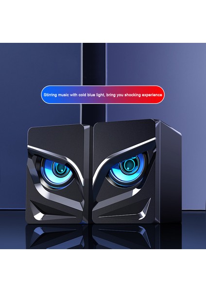 V128 Mini USB 2.1 Yükseltilmiş B Artırma Masaüstü Subwoofer Stereo Hoparlör (Yurt Dışından)