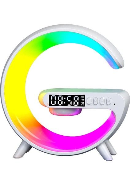 Akıllı G Lamba LED Rgb Kablosuz Şarj Alarmlı Saat (Yurt Dışından)