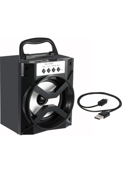 MS-134BT Kablosuz Bluetooth Hoparlör ve Subwoofer, Fm Radyo, Tf Kart Yuvası (Yurt Dışından)