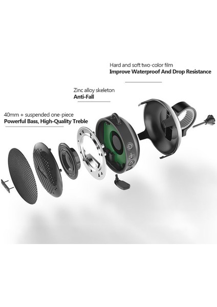 Taşınabilir Su ve Toz Geçirmez Bluetooth Hoparlör - Açık Hava Için Uzun Çalma Süresi (Yurt Dışından)