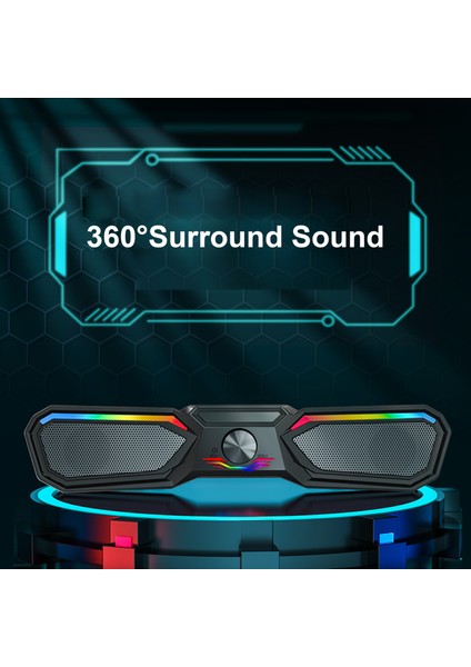 V-197 USB Kablolu Bilgisayar Sound Subwoofer Stereo Bas ve Surround Ses (Yurt Dışından)