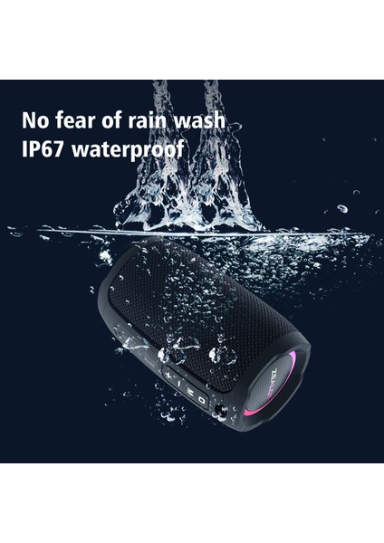 S49 Taşınabilir Kablosuz Hoparlör 40W Hifi Ses IP67 Su Geçirmez Bluetooth 5.2 Uzun Pil Ömrü (Yurt Dışından)