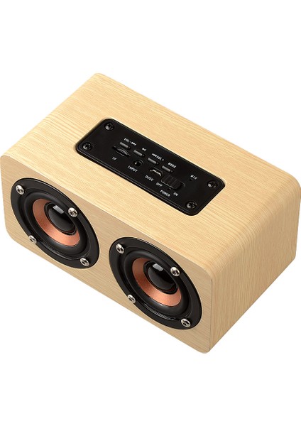 W5 Açık Sarı Bluetooth Hoparlör: Çift Hoparlör ve Süper B (Yurt Dışından)