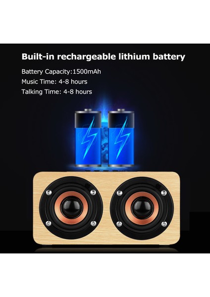 W5 Açık Sarı Bluetooth Hoparlör: Çift Hoparlör ve Süper B (Yurt Dışından) modelleri